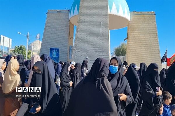 تشییع شهید گمنام در شهرستان جاسک