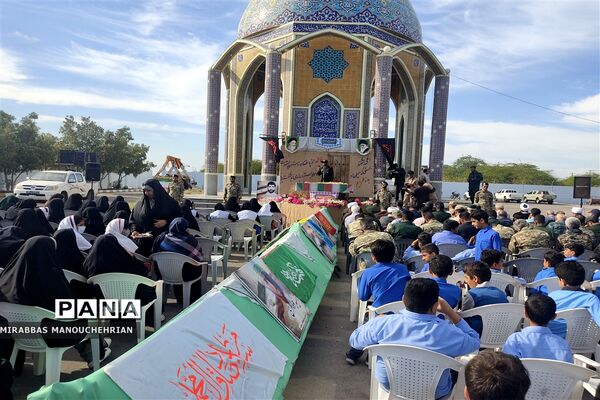 تشییع شهید گمنام در بوموسی