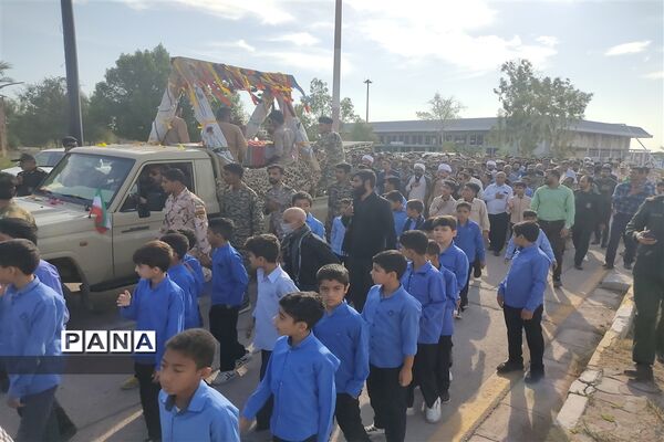 تشییع شهید گمنام در بوموسی