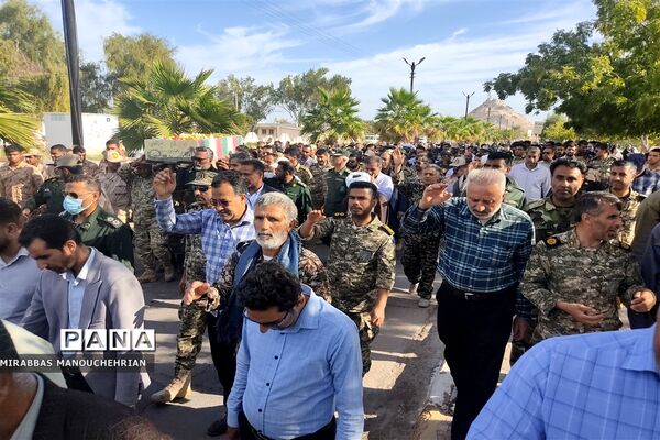 تشییع شهید گمنام در بوموسی