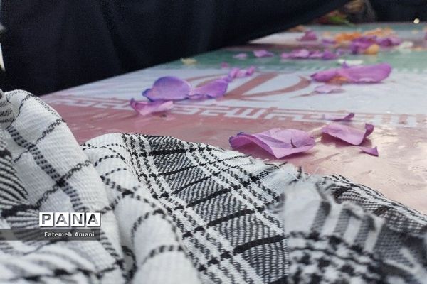 تشییع پیکر شهید گمنام در شهرستان حاجی‌آباد