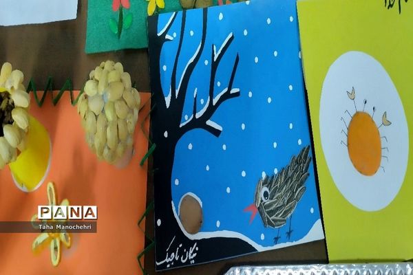 نمایشگاه کاردستی با وسایل دور ریختنی پایه اول در آموزشگاه علامه طباطبایی