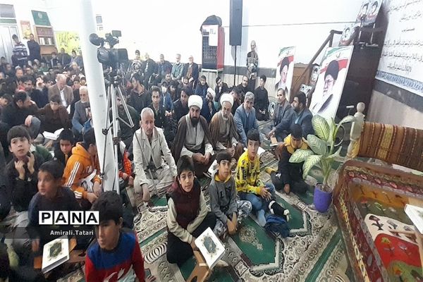 محفل انس با قرآن کریم بیاد شهدا در شهرستان بام و صفی آباد