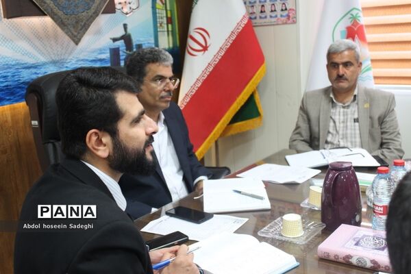 جلسه بزرگداشت چهارمین یادواره شهادت حاج قاسم سلیمانی ، هفته بصیرت و دهه مقاومت آموزش و پرورش استان بوشهر
