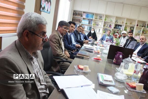 جلسه بزرگداشت چهارمین یادواره شهادت حاج قاسم سلیمانی ، هفته بصیرت و دهه مقاومت آموزش و پرورش استان بوشهر