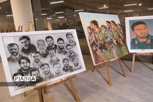 نمایشگاه هنرهای تجسمی ایثار شهرستان بجنورد