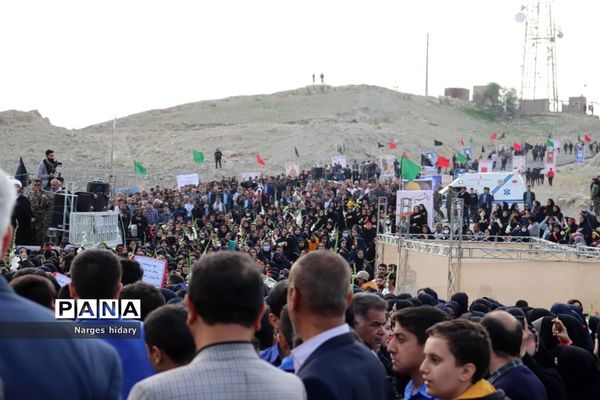 مراسم تشییع و تدفین شهید گمنام  هشت سال دفاع مقدس در بام فرهنگی امیدیه