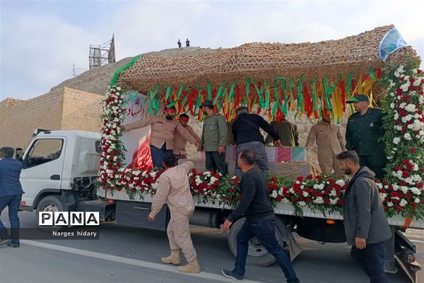مراسم تشییع و تدفین شهید گمنام  هشت سال دفاع مقدس در بام فرهنگی امیدیه