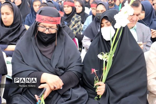 مراسم تشییع و تدفین شهید گمنام  هشت سال دفاع مقدس در بام فرهنگی امیدیه