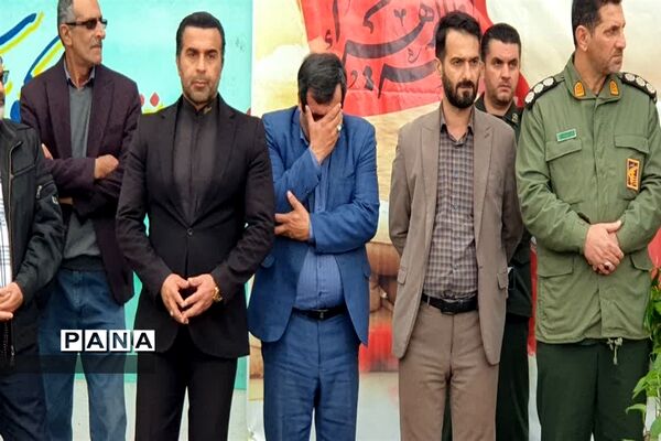 مراسم استقبال از شهید گمنام در دبستان شهید قدوسی کلوده