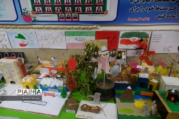 نمایشگاه دست‌سازه با وسایل دورریختنی در آموزشگاه ملوک زندی شهرستان پیشوا