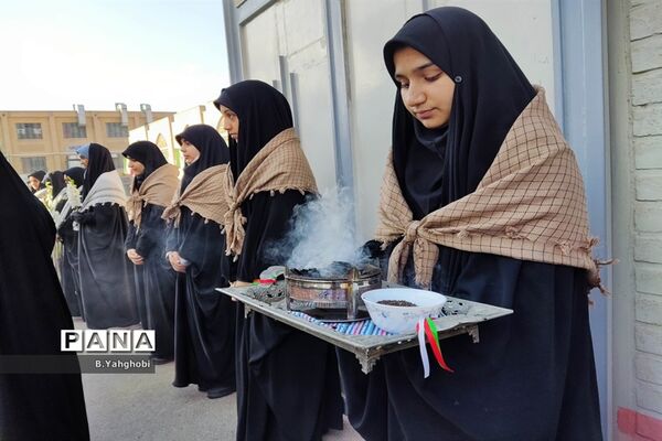 جلوه هایی از ارادت دانش‌آموزان مدارس قم به اهل بیت(ع) و شهدا-1
