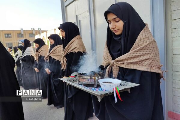 جلوه هایی از ارادت دانش‌آموزان مدارس قم به اهل بیت(ع) و شهدا-1