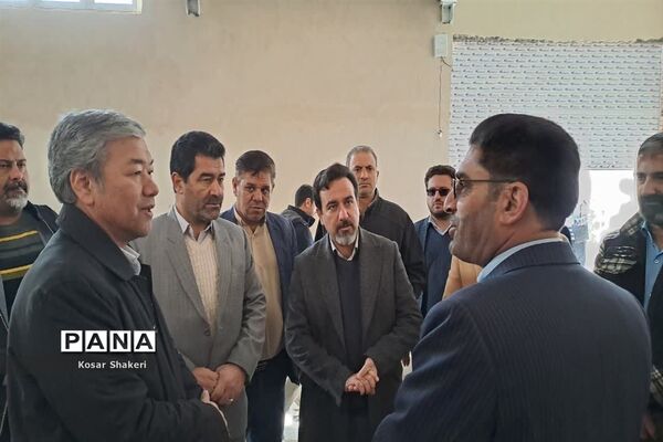 بازدید و پیگیری روند ساخت و تجهیز استخر دانش‌آموزی در قوچان
