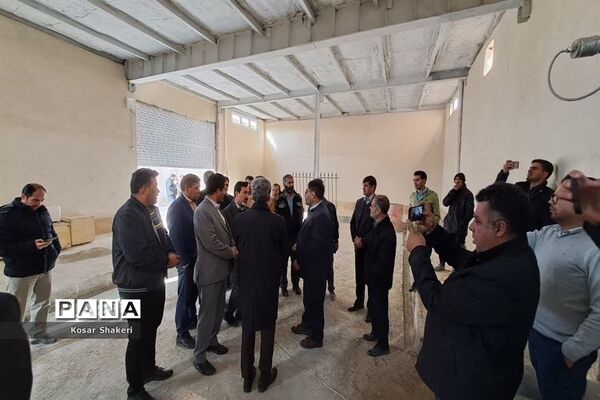 بازدید و پیگیری روند ساخت و تجهیز استخر دانش‌آموزی در قوچان