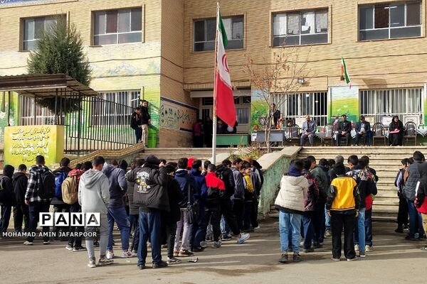 اجتماع فرزندان سردار دلها شهید حاج قاسم سلیمانی در دبیرستان حاج قاسم سلیمانی شهرستان پردیس