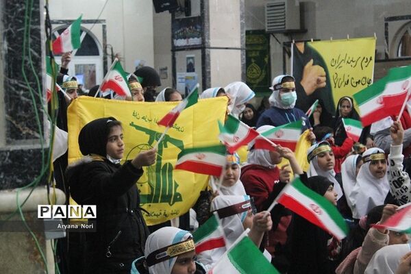 اجتماع دختران حاج قاسم در مسجد صاحب زمان شهرستان دماوند