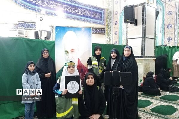 اجتماع دختران حاج قاسم در مسجد صاحب زمان شهرستان دماوند