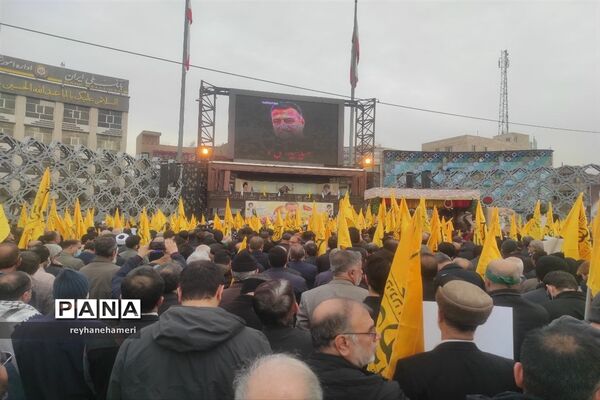 وداع با پیکر شهید سید رضی موسوی