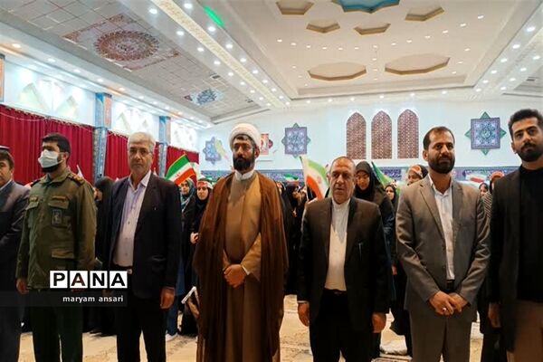 تجمع بزرگ دختران  حاج قاسم در شهر یاسوج