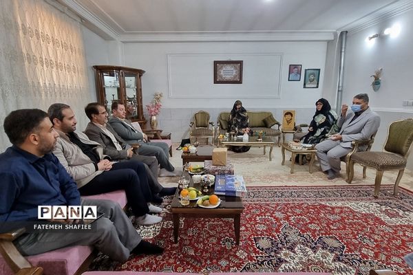 دیدار با همسر و  فرزند شهید علی اکبر دهقان نیری در کهریزک