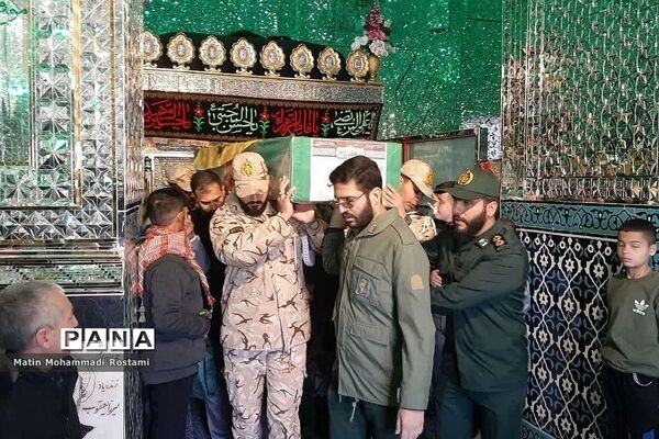 مراسم تشییع پیکر شهید مدافع حرم در شهرستان پیشوا