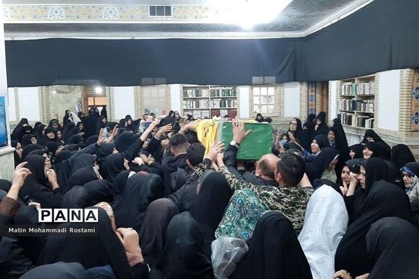 مراسم تشییع پیکر شهید مدافع حرم در شهرستان پیشوا