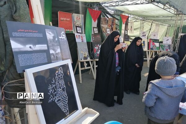 نمایشگاه نقاشی «آخراشه» با موضوع فلسطین در قم-1