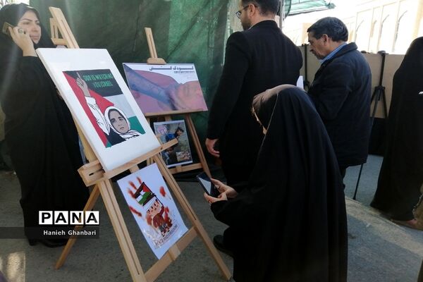 نمایشگاه نقاشی «آخراشه» با موضوع فلسطین در قم-2