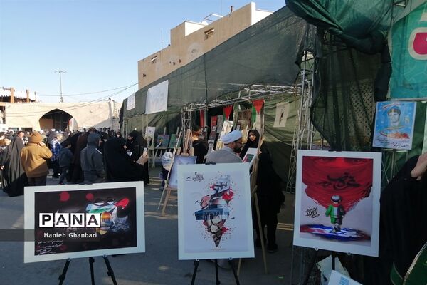 نمایشگاه نقاشی «آخراشه» با موضوع فلسطین در قم-2