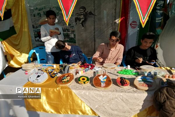 نمایشگاه نقاشی «آخراشه» با موضوع فلسطین در قم-2