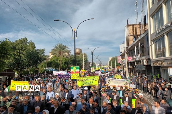 راهپیمایی 9 دی روز بصیرت و میثاق با ولایت در شهرستان بهبهان