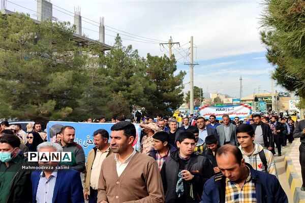 راهپیمایی حماسه ٩ دی در شهرستان بیضاء