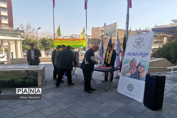 برپایی موکب زهرایی فرزندان حاج قاسم سازمان دانش‌آموزی فارس