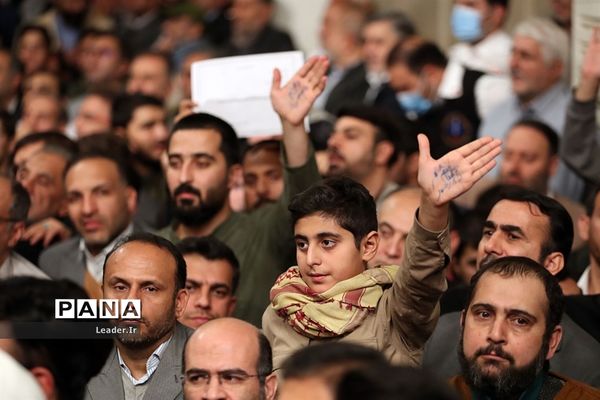 دیدار مداحان و شاعران اهل بیت‌(ع) با رهبر معظم انقلاب