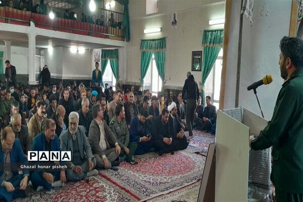 گرامیداشت سالروز شهادت سردار سلیمانی در روستای گزکوه