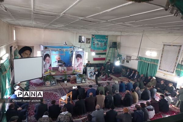 گرامیداشت سالروز شهادت سردار سلیمانی در روستای گزکوه