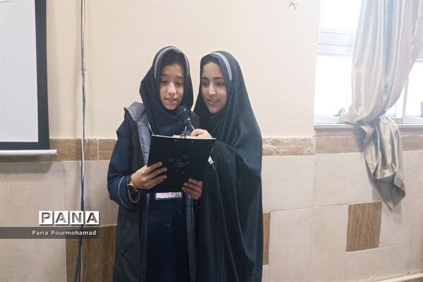 مراسم بزرگداشت حاج قاسم سلیمانی در مدرسه کوثر ناحیه 2 مشهد