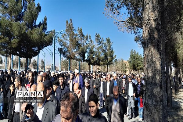 راهپیمایی محکومیت اقدام تروریستی کرمان در شهرستان سبزوار