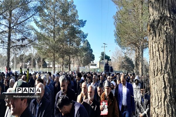 راهپیمایی محکومیت اقدام تروریستی کرمان در شهرستان سبزوار
