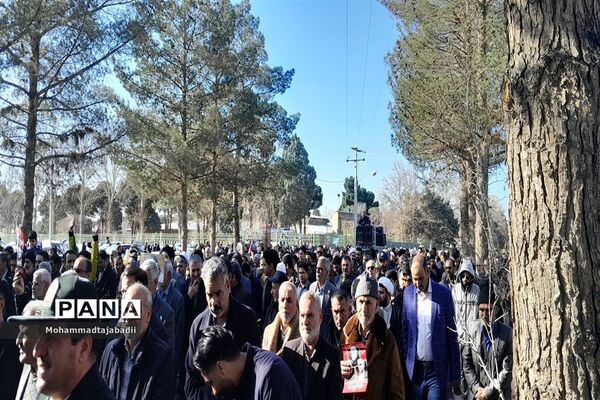 راهپیمایی محکومیت اقدام تروریستی کرمان در شهرستان سبزوار