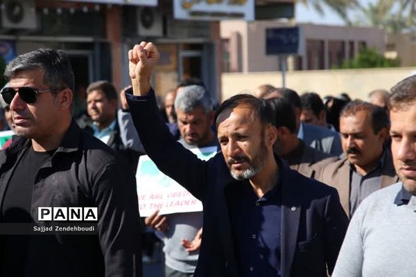 مردم تنگستان حمله تروریستی کرمان را محکوم کردند