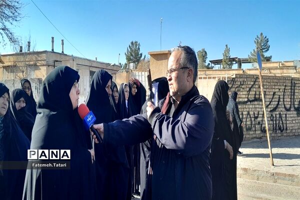 راهپیمایی مردم شهرستان بام و صفی‌آباد در محکومیت جنایت تروریستی کرمان
