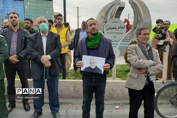 راهپیمایی مردم ولایتمدار پیشوا در محکومیت حادثه تروریستی شهدای کرمان