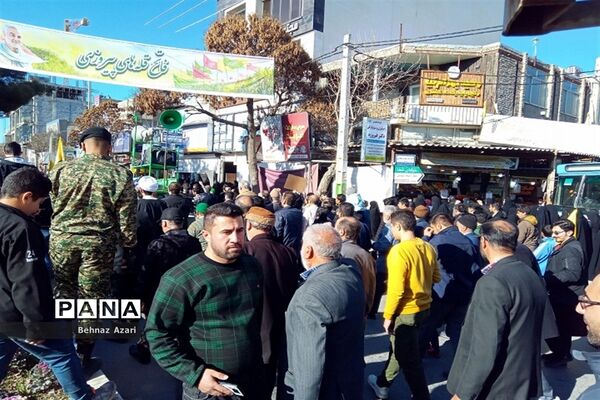 راهپیمایی مردم شیروان در محکومیت حمله تروریستی  گلزار شهدای کرمان
