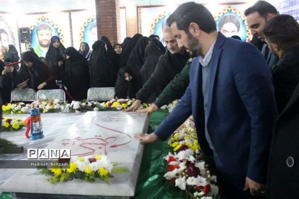 مراسم بهره‌برداری ازحرم شهدای گمنام مسکن مهرامام‌خمینی(ره)اسلامشهر