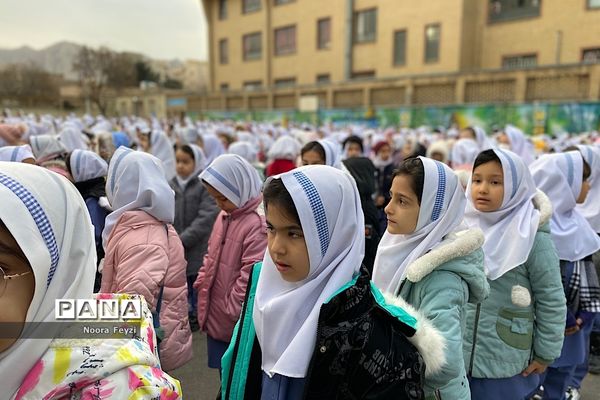 برگزاری صبحگاه مقاومت در دبستان وحید کیهانی ناحیه یک شهرری