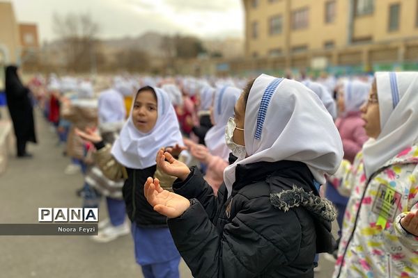 برگزاری صبحگاه مقاومت در دبستان وحید کیهانی ناحیه یک شهرری