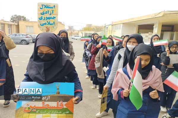 مراسم صبحگاه مقاومت در آموزشگاه حضرت زهرا (س) جوادآباد