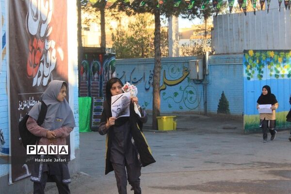 حال و هوای مدرسه نظریان کرمان در فراق شهیده فاطمه زهرا سلطانی نژاد